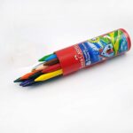 Faber-Castell Erasable Crayon Tin Set - Pack of 12 (Assorted) + 2 FREE Gold and Silver