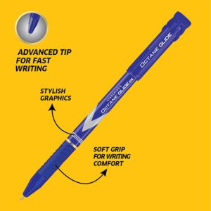 Classmate Octane Glide Gel Pen, Blue, Pack of 10 + 1 Pen FREE
